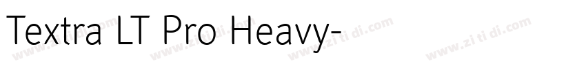 Textra LT Pro Heavy字体转换